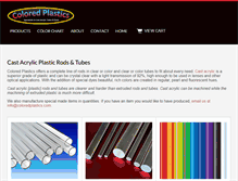 Tablet Screenshot of coloredplastics.com